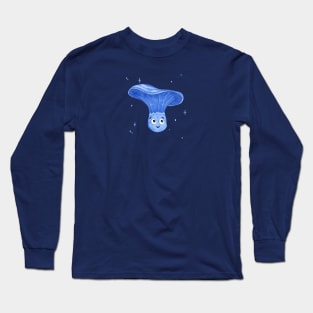 Blue Mushroom Indigo Milk Cap Long Sleeve T-Shirt